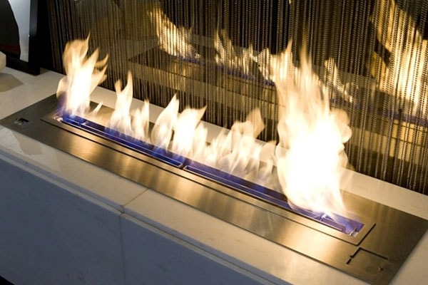 Gas fireplace conversion